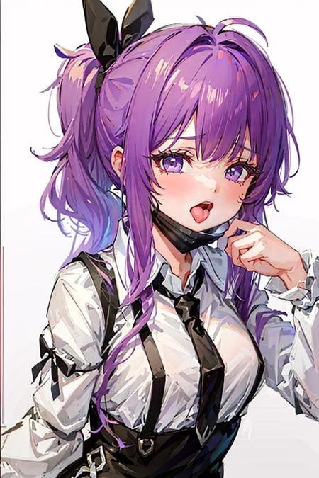 28965-2839620509-masterpiece,1girl, solo,_  , ,,purple hair, ((high ponytail)), ahegao,tears,tongue out,.png